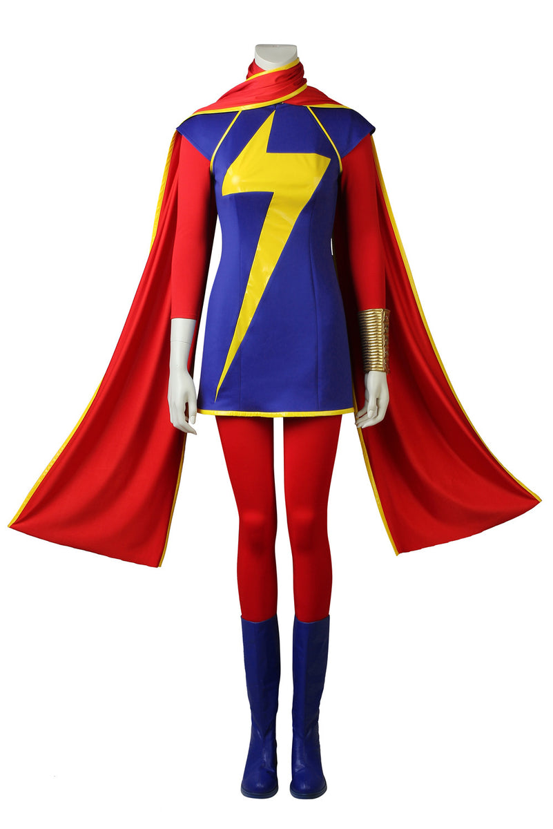 Ms. Marvel Kamala Khan Cosplay Costume With Boots – AAACosplay