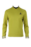 Star Trek Beyond James Tiberius Kirk Hikaru Sulu Yellow Top Cosplay Costume