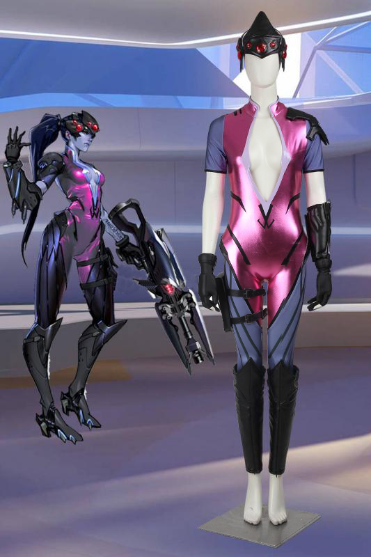Game Overwatch OW Widowmaker Amelie Lacroix Cosplay Costume