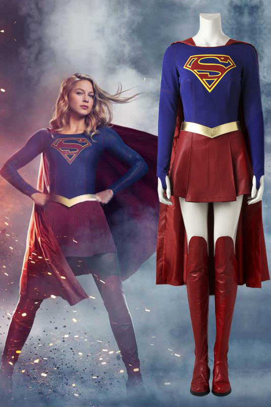 Supergirl Kara Zor-El Danvers Costume Cosplay Superwoman Jumpsuits