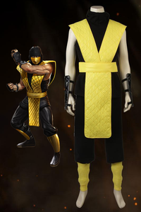 Mortal Kombat X Scorpion Hanzo Hasashi Cosplay Costume