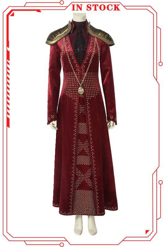[In Stock]Game Of Thrones Season 8 Cersei Lannister Cosplay Costume(No Boots)