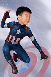 Avengers: Age Of Ultron Captain America Steve Rogers Jumpsuit For Kids