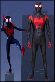 New Spiderman: Into The Spider-Verse Miles Morales Jumpsuit Cosplay Costume