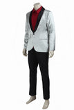 Suicide Squad Joker Cospaly Costume Jared Leto Silver Suits