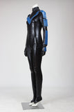 DC Batman Arkham City Nightwing Cosplay Costume For Women Jumpsuit With Eye Mask