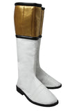 Mighty Morphin Power Rangers Tommy Oliver White Power Ranger Cosplay Costume With Boots