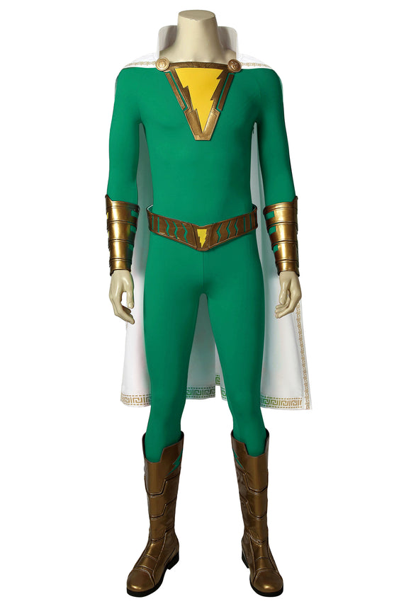 Shazam! Freddy Freeman Green Cosplay Costume