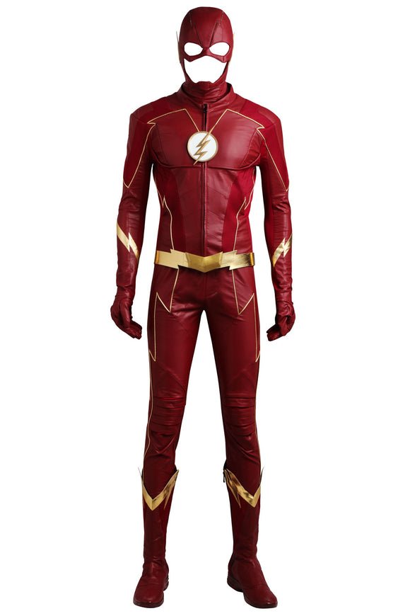 The Flash Season 4 Barry Allen Cosplay Costume With Boots