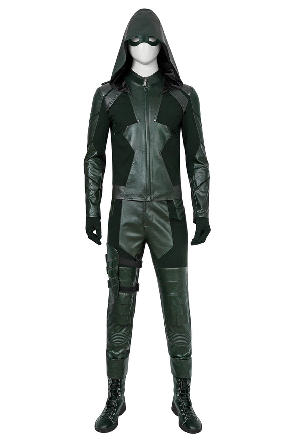 Green Arrow Season 8 Oliver Queen Cosplay Costume