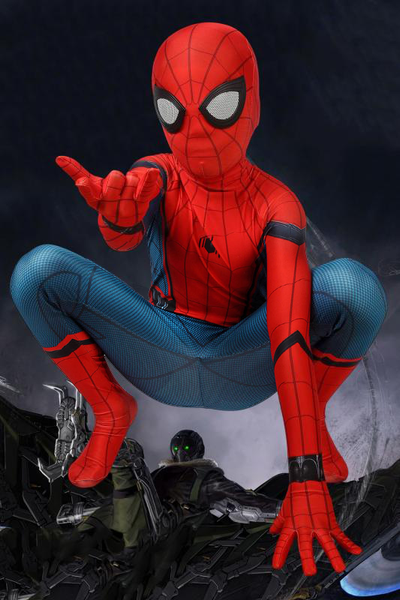 Spider-Man Far From Home Spiderman Homecoming Jumpsuit For Kids – AAACosplay