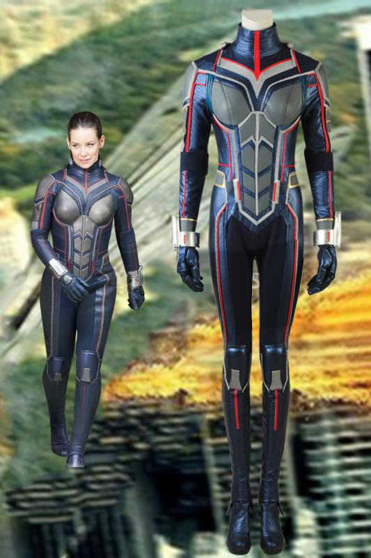 Marvel Ant-Man And The Wasp Trailer #2 Wasp Hope Van Dyne Cosplay Costume With Boots