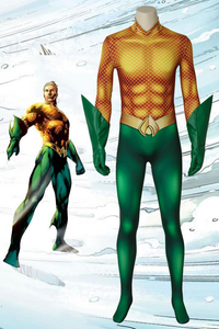 Aquaman Arthur Curry Jumpsuit Cosplay Costume