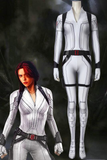 Black Widow Natasha Romanoff White Jumpsuit