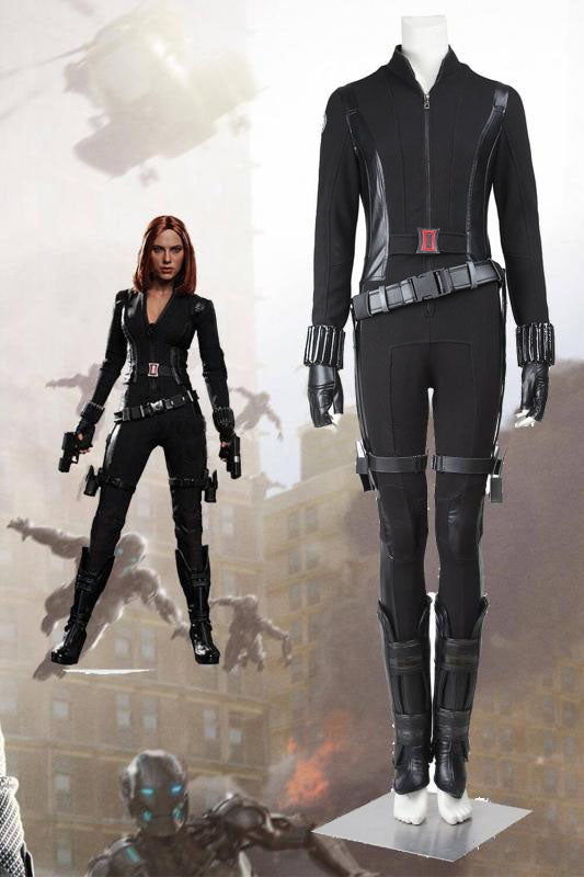 Marvel Captain America 2 The Winter Soldier Black Widow Natasha Romanoff Cosplay Costume