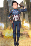 Avengers Infinity War Captain America Steve Rogers Jumpsuit For Kids