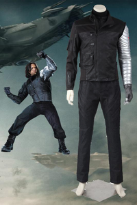 Marvel Captain America Civil War Winter Soldier James Buchanan Bucky Barnes Cosplay Costume
