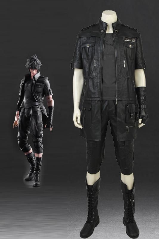 Final Fantasy XV Noctis Lucis Caelum Cosplay Costume With Boots