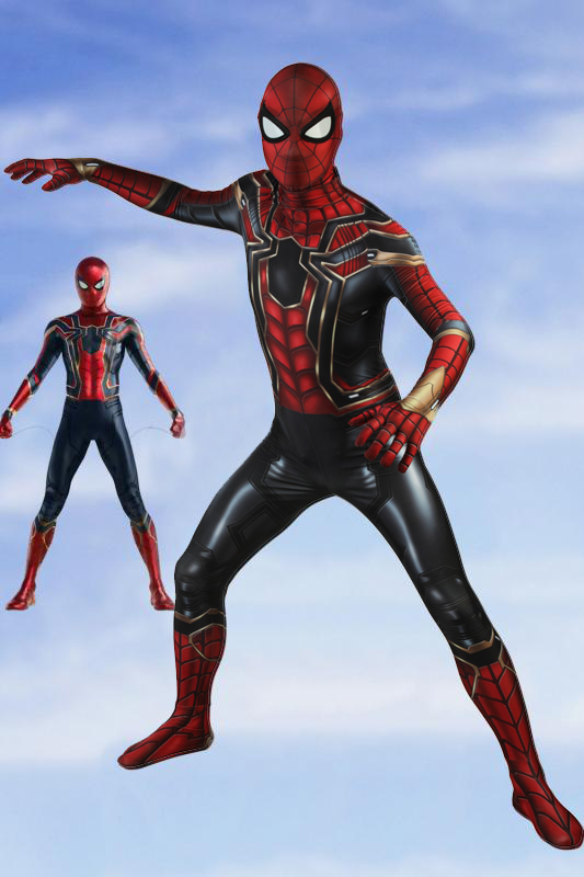 Avengers: Endgame Avengers:Infinity War Peter Parker Iron Spiderman Cosplay Costume Jumpsuit