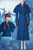 Mary Poppins Returns Mary Poppins Blue Cosplay Costume