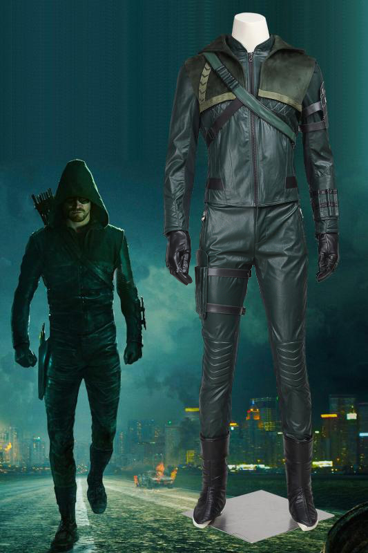 DC Comics Arrow Season 3 Green Arrow Oliver Queen Cosplay DC Comics Arrow Season 3 Green Arrow Oliver Queen Cosplay