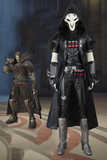 Game Overwatch OW Reaper Gabriel Reyes Cosplay Costume With Mask And Boots