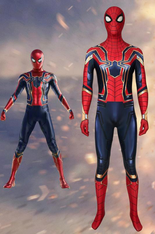 Avengers: Endgame Iron Spiderman Peter·Parker Jumpsuit Cosplay Costume