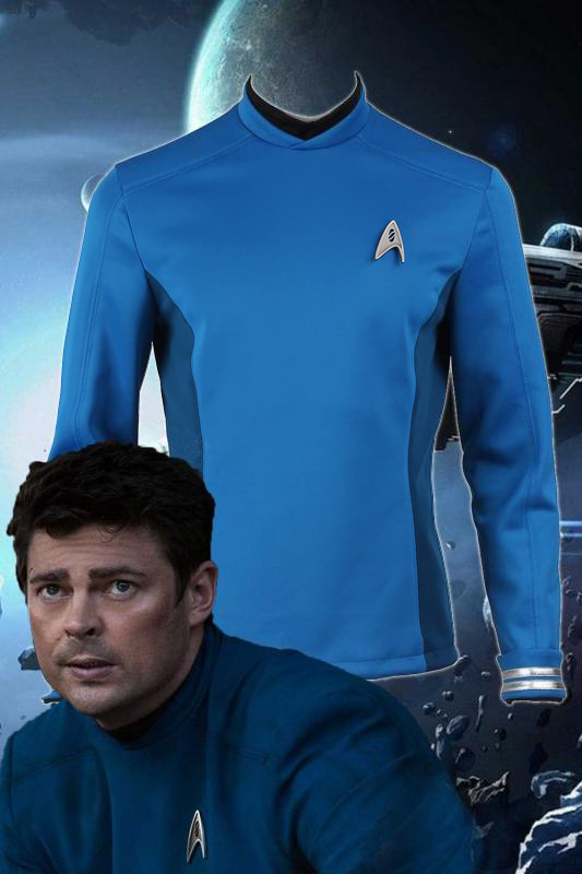 Star Trek Beyond Leonard H. McCoy Bones Spock Blue Top Cosplay Costume