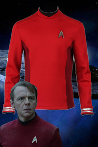 Star Trek Beyond Montgomery Scott Scotty Red Top Cosplay Costume