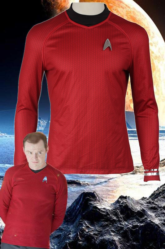 Star Trek Into Darkness Montgomery Scott Scotty Red Top Cosplay Costume