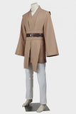 Star Wars Jedi Knight Obi-Wan Kenobi Cosplay Costume With Cloak