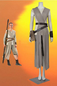 Star Wars The Force Awakens Rey Cosplay Costume