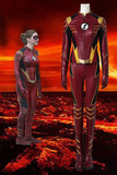 The Flash Season 3 Jesse Quick Cosplay Costume With Boots