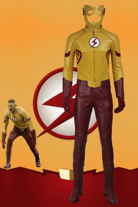 DC TV The Flash Season 3 Kid Flash Wallace Rudolph Wally West Cosplay Costume With Boots