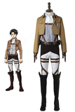 Anime Attack On Titan Survey Corps Levi Rivaille Rival Ackerman Cosplay Costume With Boots